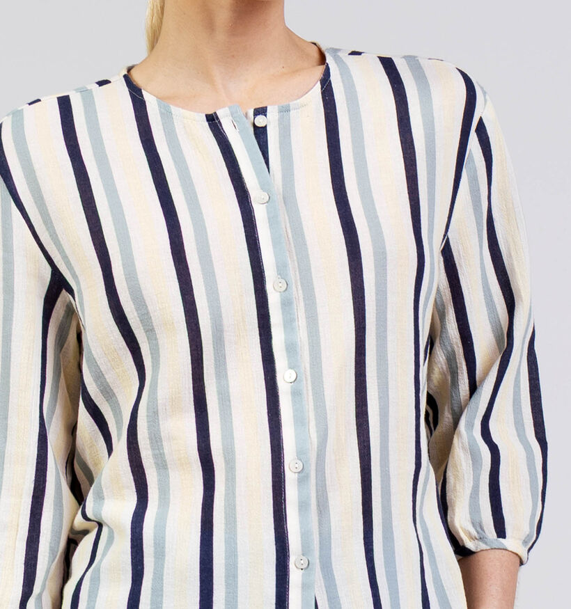 Vila Caligo Blouse en Jaune/Bleu pour femmes (369460)