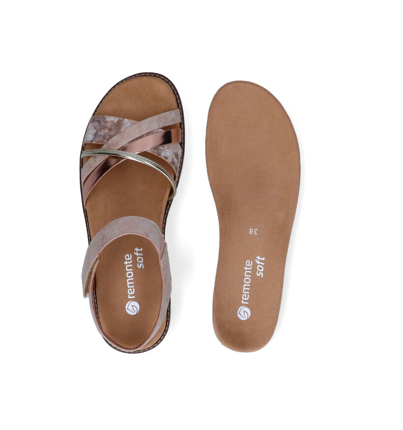 Remonte Gouden Sandalen voor dames (323556) - geschikt voor steunzolen