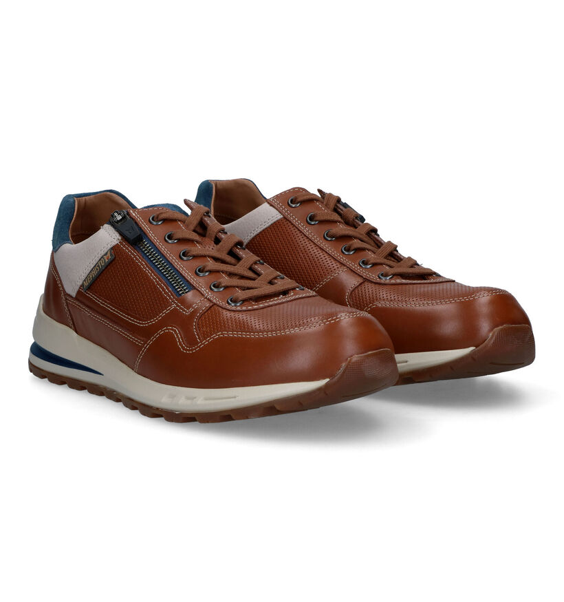 Mephisto Bradley Randy Chaussures à lacets en Cognac pour hommes (354624) - pour semelles orthopédiques