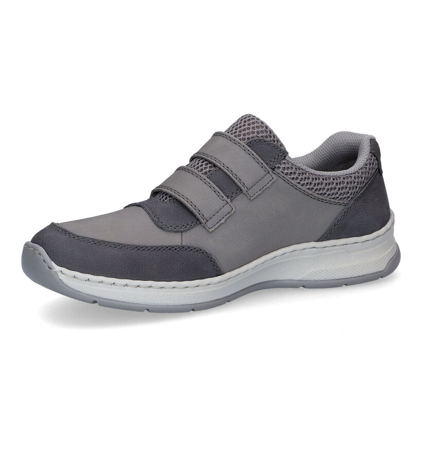 Rieker Grijze Velcroschoenen in kunstleer (308584)
