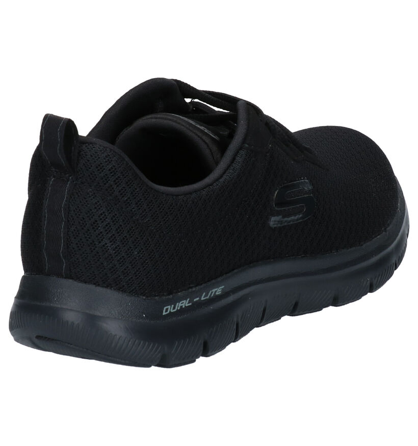 Skechers Zwarte Sneakers in stof (265018)
