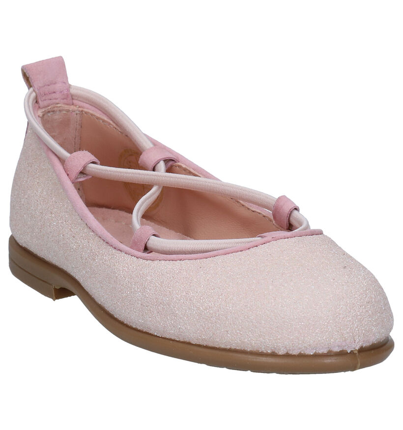 Unisa Seimy Roze Ballerina's in stof (288832)