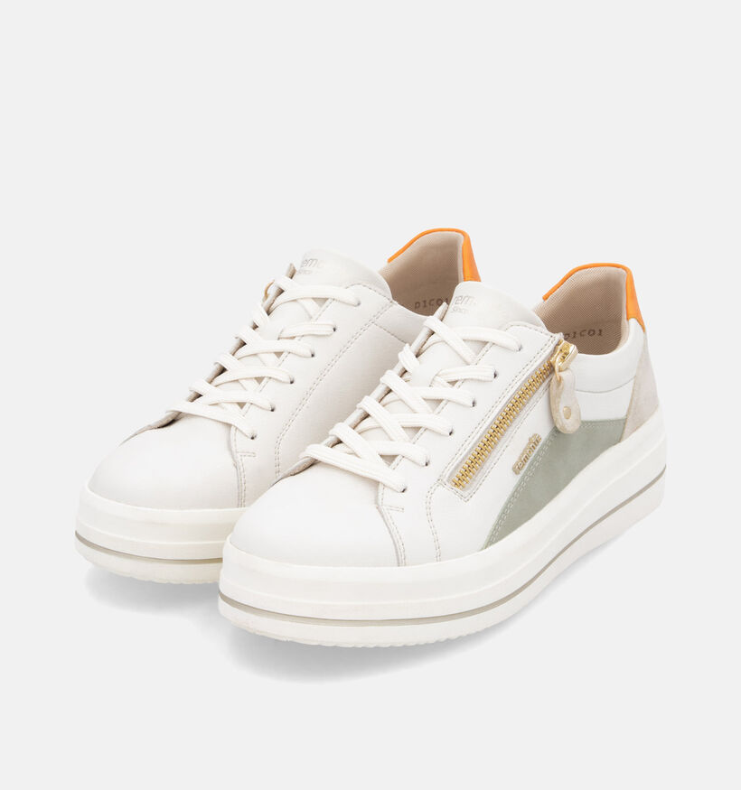 Remonte Witte Veterschoenen voor dames (351209) - geschikt voor steunzolen