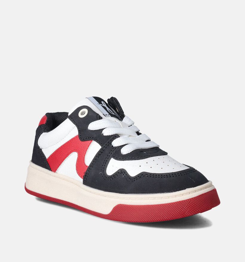 Milo & Mila Zwarte Veterschoenen voor jongens (354461) - geschikt voor steunzolen