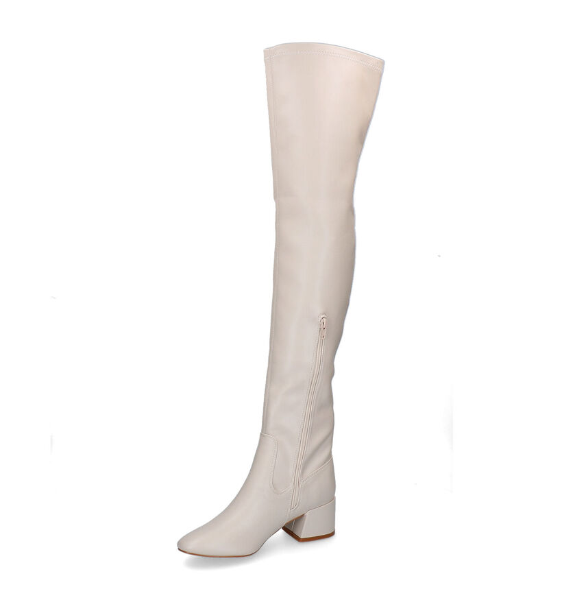 Vanessa Wu Beige Overknee Laarzen voor dames (303360)