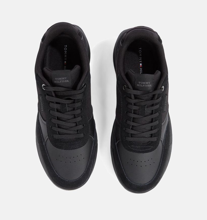 Tommy Hilfiger Retro Runner Mix Chaussures à lecets en Noir pour hommes (349719) - pour semelles orthopédiques