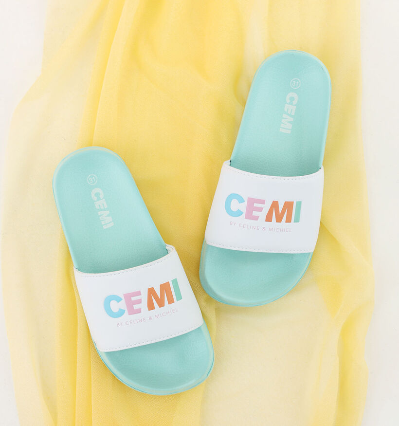 CEMI Turqouise Badslippers voor meisjes (343108)