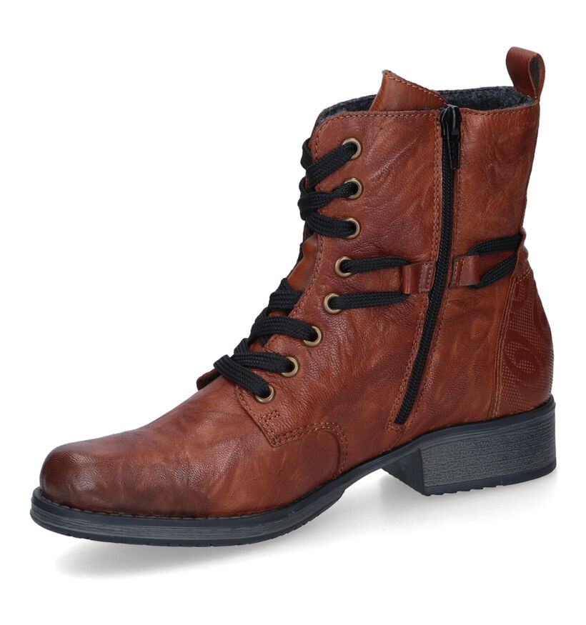 Rieker Bottines avec lacets en Noir pour femmes (331613)