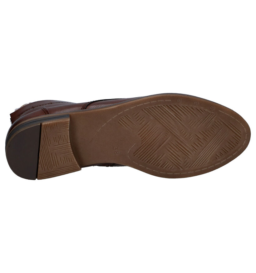 Marco Tozzi Bottines à lacets en Marron en cuir (296930)