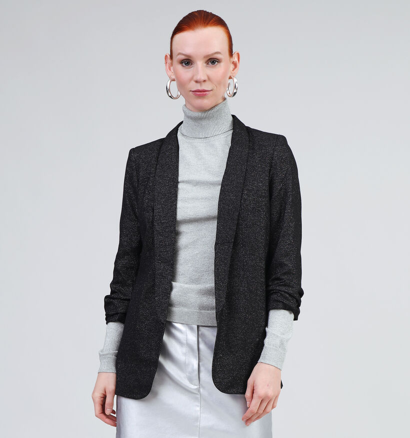 Pieces Bosella Zwarte Glitter blazer voor dames (344972)