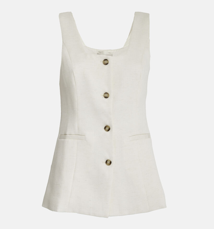 Desires Opal Waistcoat Ecru Mouwloze Vest voor dames (370633)
