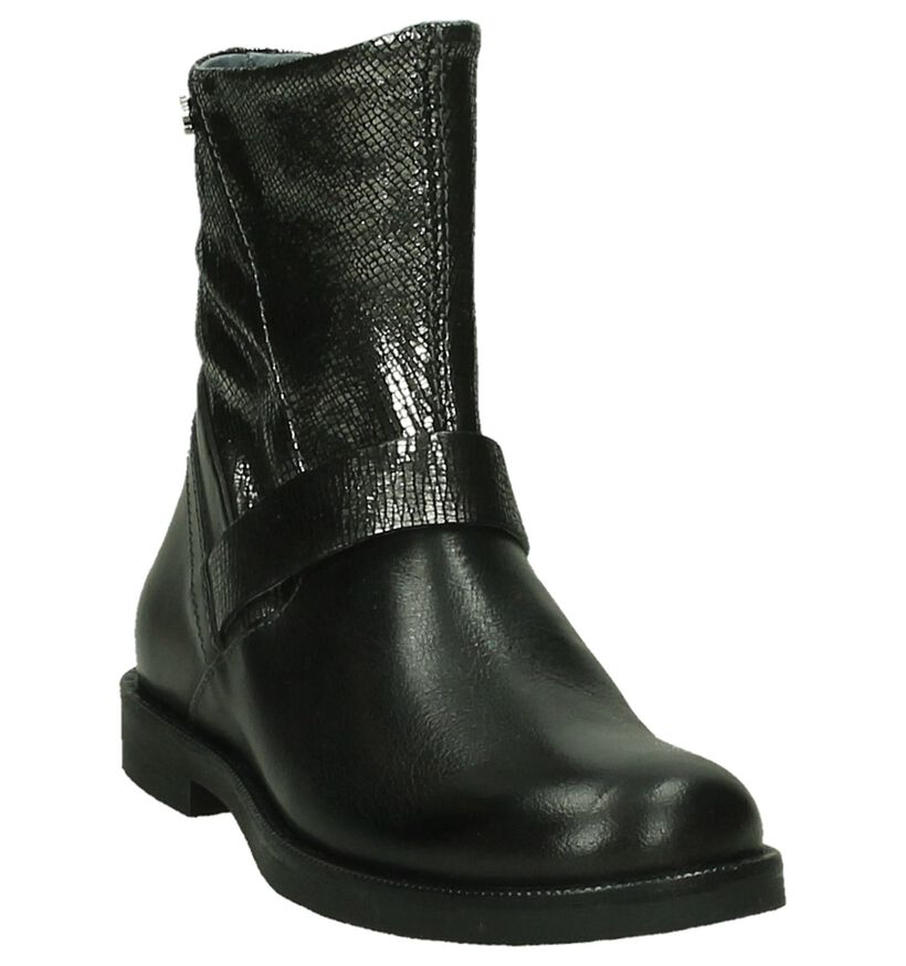 STONES and BONES Bottes basses en Noir en cuir (200658)