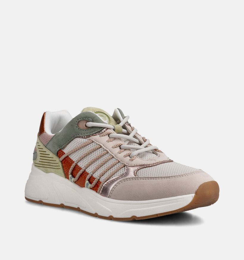 Tamaris Baskets casual en Vert pour femmes (367601) - pour semelles orthop&eacute;diques