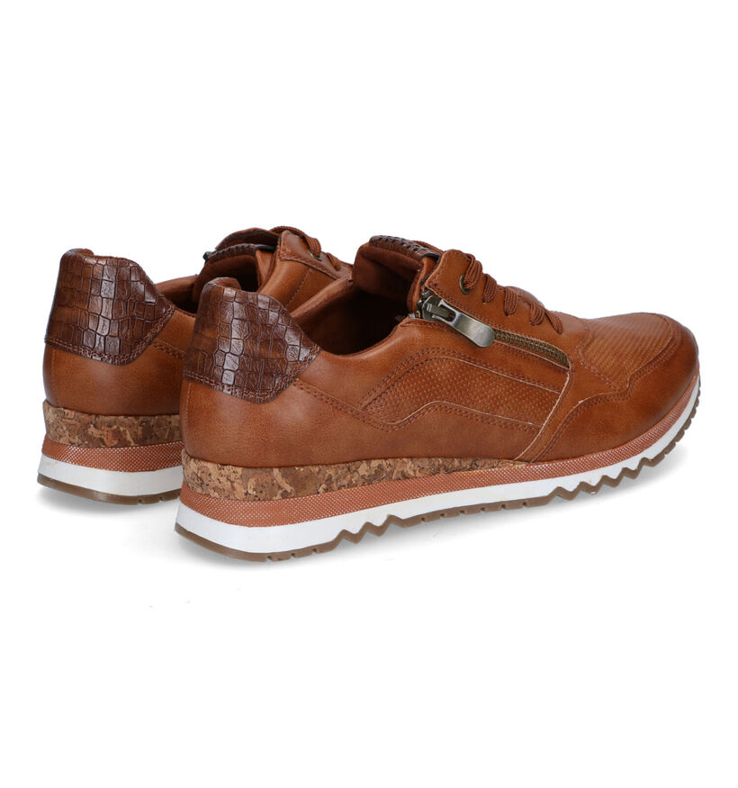 Marco Tozzi Chaussures à lacets en Cognac en simili cuir (293927)