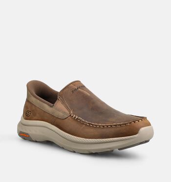 Skechers Memory Foam Low Chaussures plates Marron