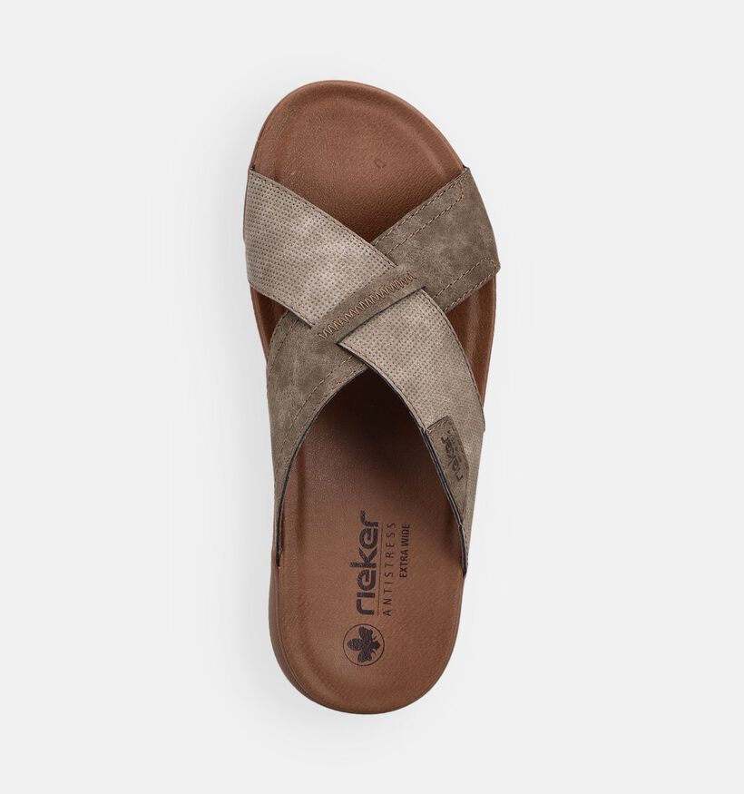 Rieker Nu-pieds en Marron pour hommes (370518)