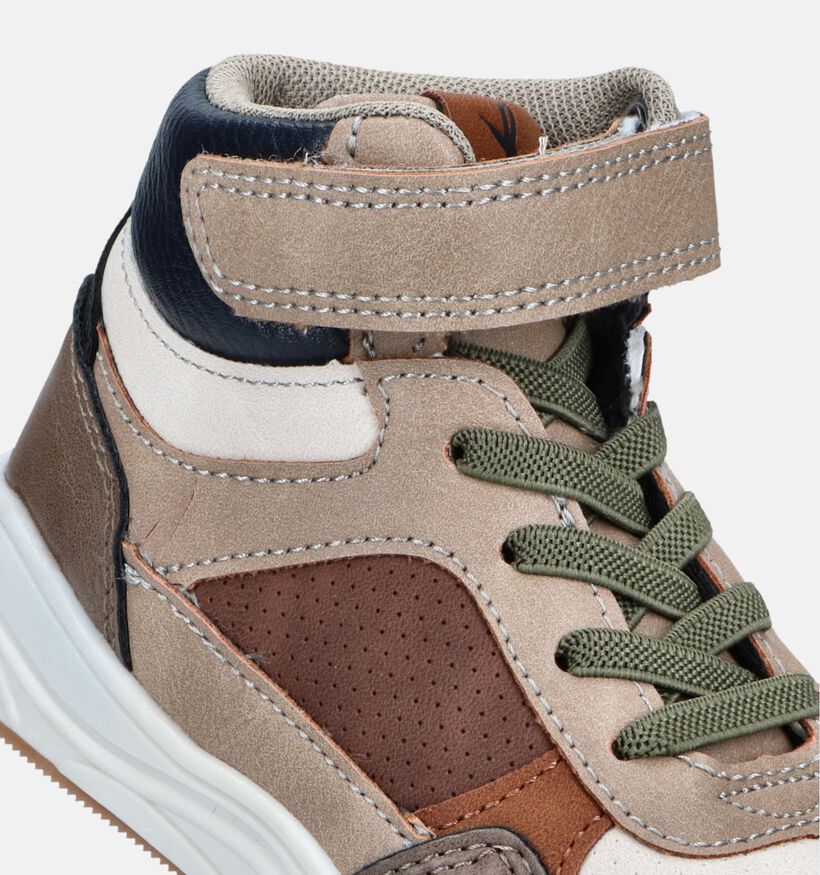 Milo & Mila Bruine Hoge schoenen voor jongens (347109)