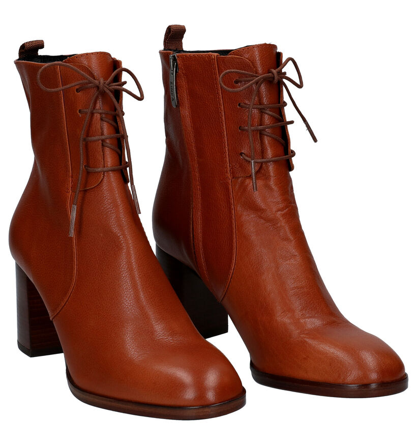 Zinda Bottines à lacets en Cognac en cuir (298900)