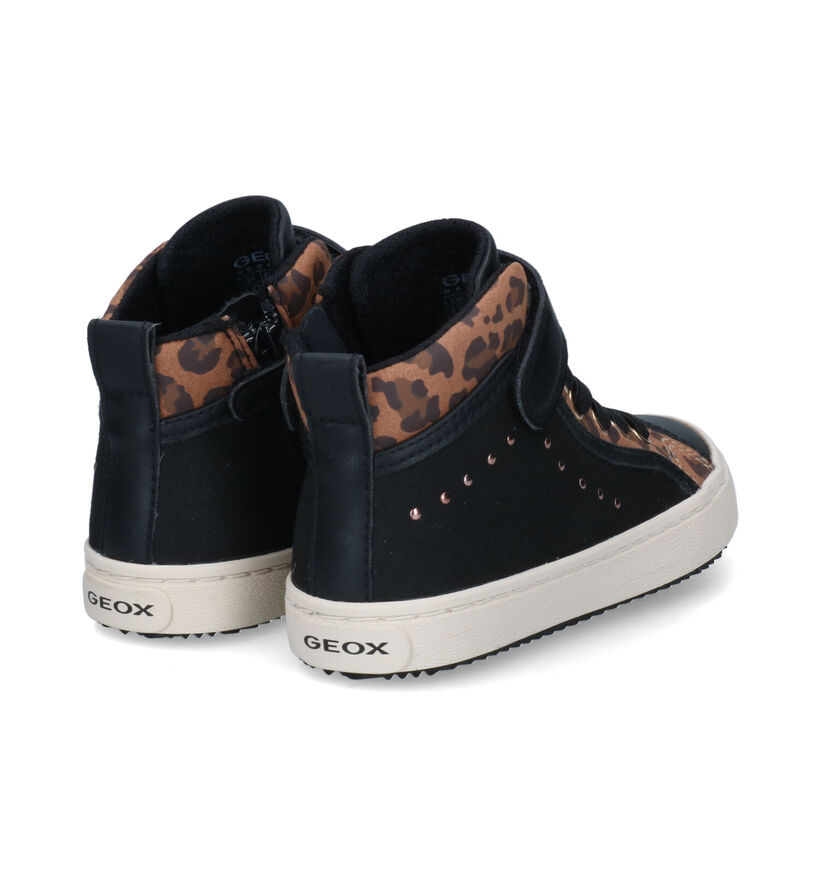 Geox Kalispera Baskets Hautes en Taupe pour filles (312541) - pour semelles orthopédiques