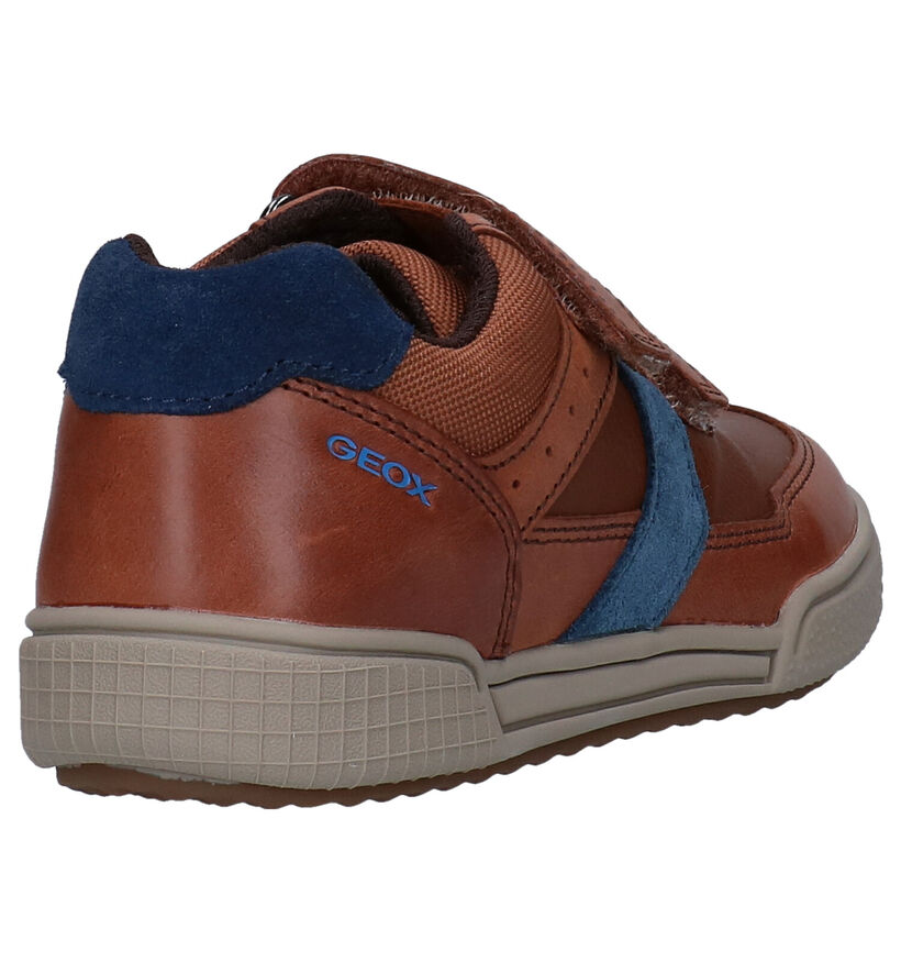 Geox Cognac Klittenbandschoenen en cuir (278297)