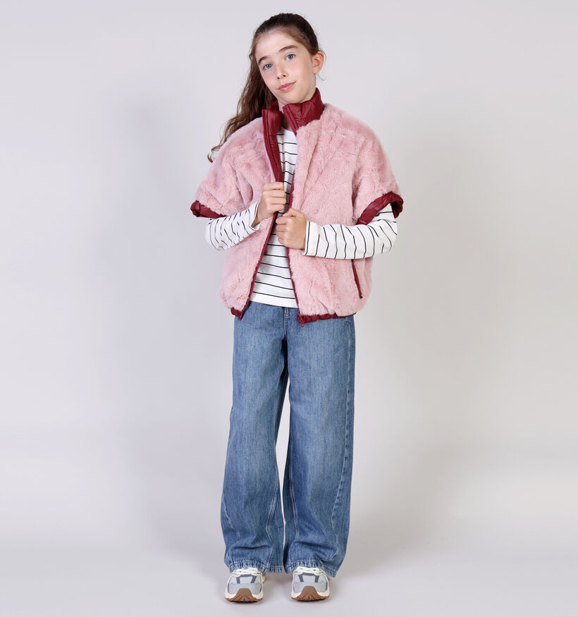 Little David Bordeaux/Roze Bodywarmer voor meisjes (366526)