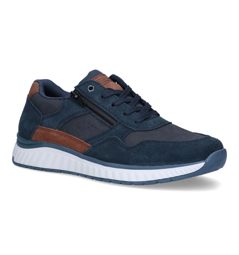 Rieker Chaussures à lacets en Bleu pour hommes (354802) - pour semelles orthopédiques