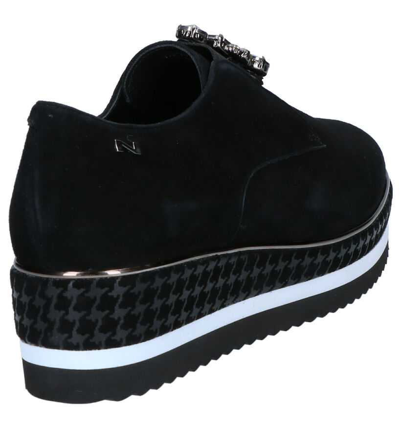 Nathan-Baume Chaussures slip-on en Noir en nubuck (262281)