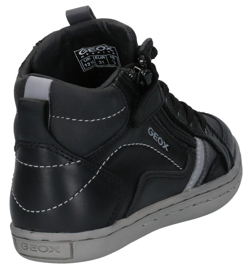 Geox Chaussures hautes en Noir en cuir (254529)