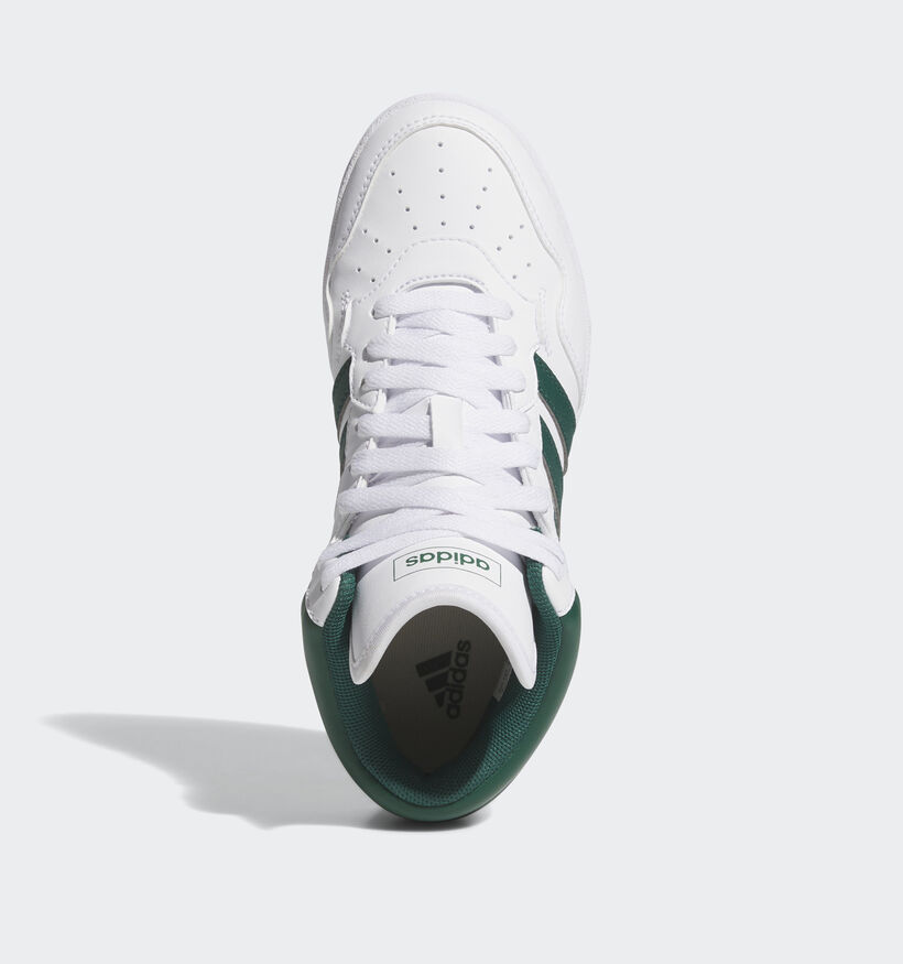 adidas Hoops Mid Witte Sneakers voor jongens, meisjes (357095) - geschikt voor steunzolen