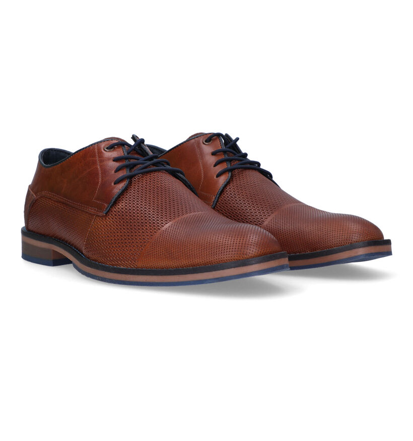 Bullboxer Cognac Geklede Veterschoenen voor heren (331807)