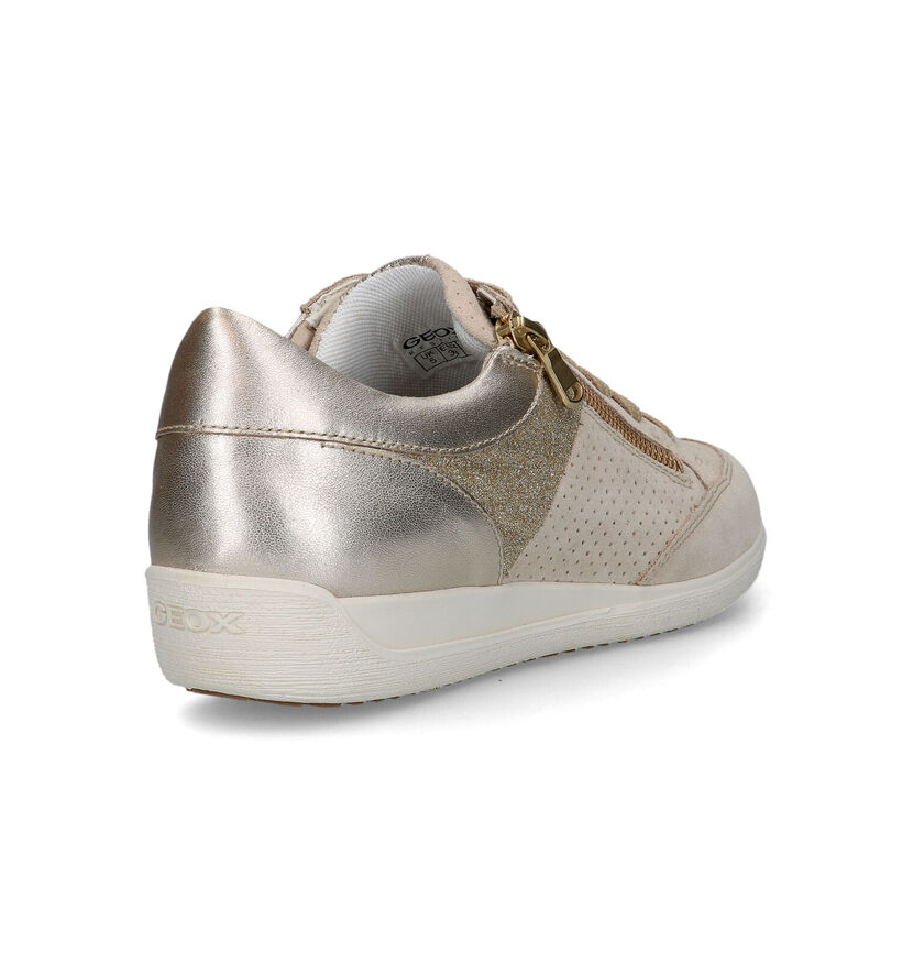 Geox Myria Taupe Sneakers voor dames (326656) - geschikt voor steunzolen