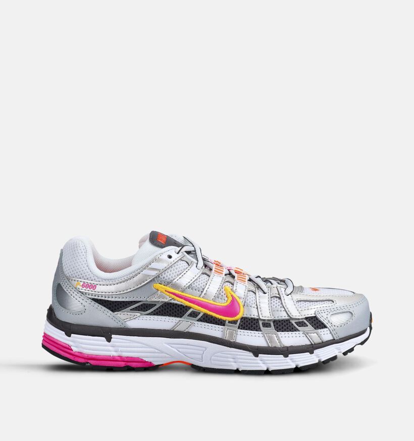 Nike P6000 Zilveren/Fuchsia Sneakers voor dames (372030)