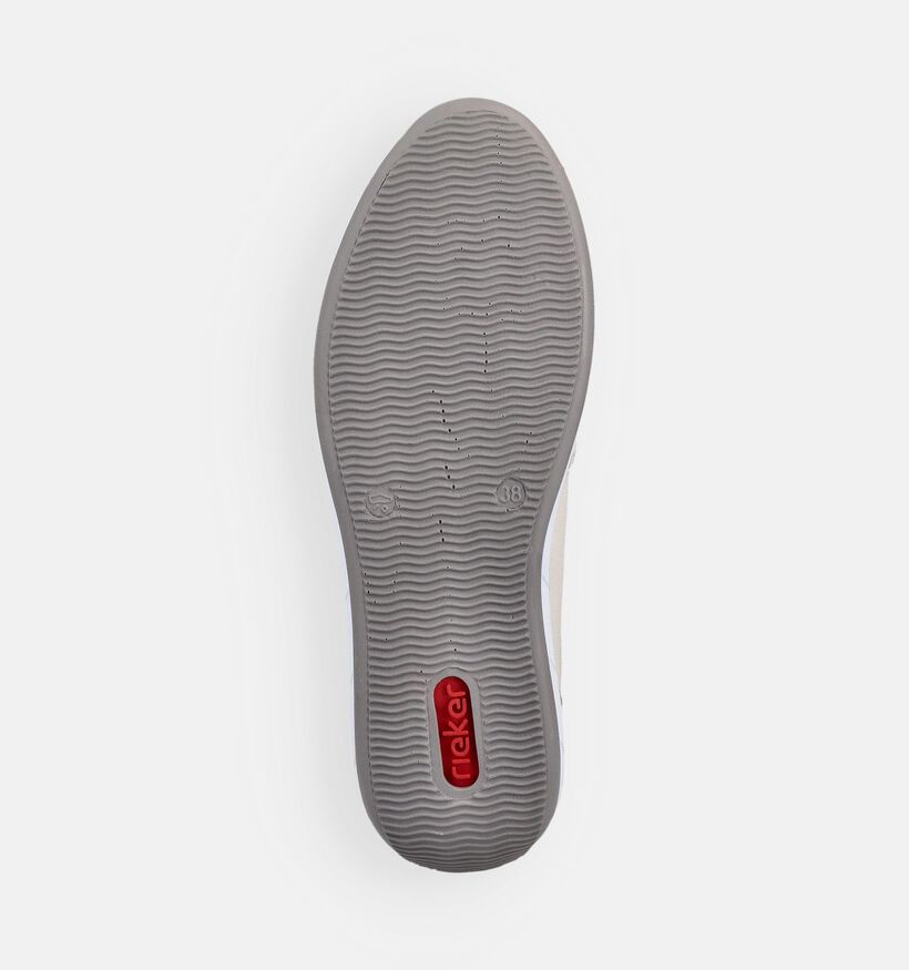 Rieker Witte Geklede Sneakers voor dames (367717) - geschikt voor steunzolen