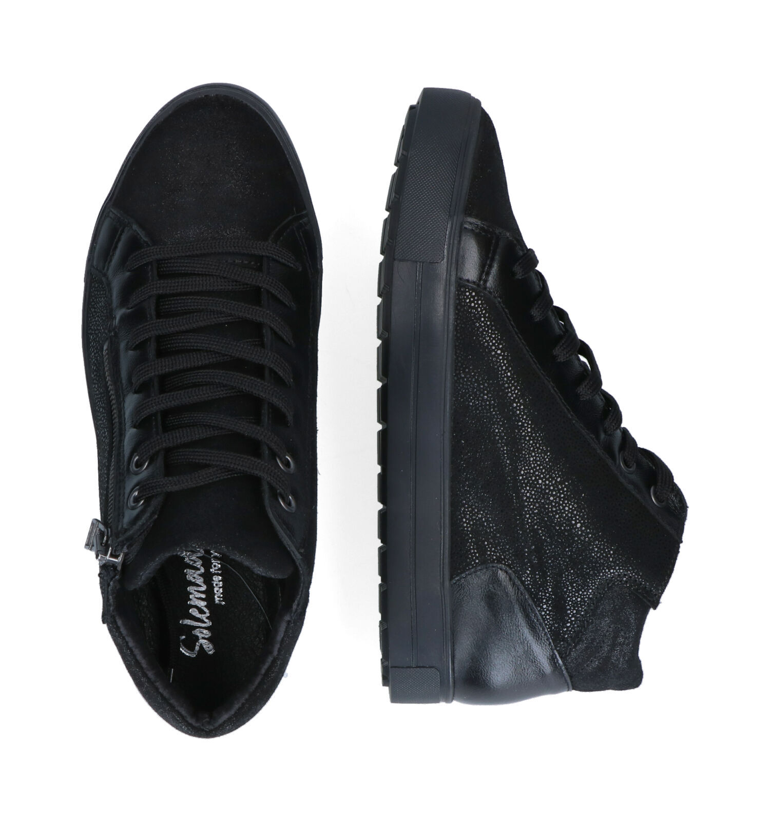 Solemade Kim 32 Zwarte Hoge Sneakers Dames Sneakers Online op TORFS.BE