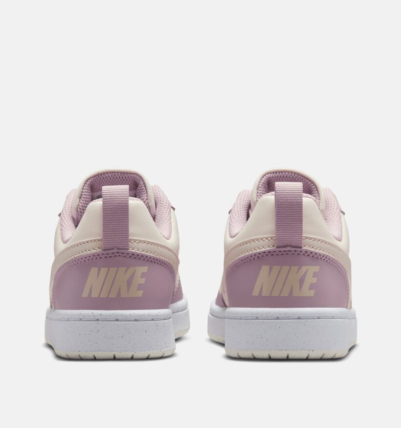 Nike Court Borough Low Roze/Beige Sneakers voor meisjes (357230) - geschikt voor steunzolen