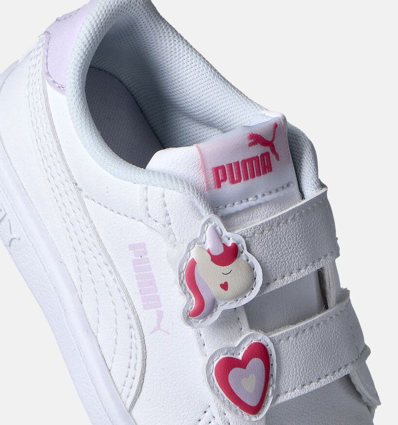 Puma Smash 3.0 Badges V Witte Sneakers voor meisjes (350394)