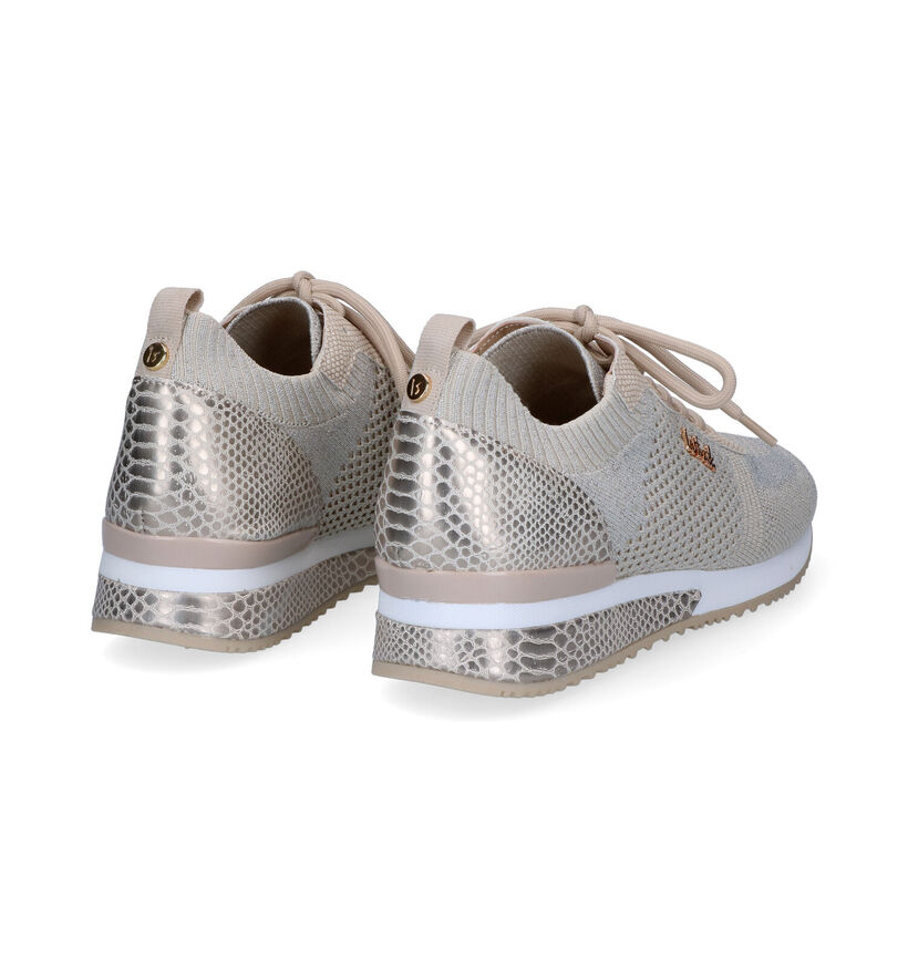 La Strada Beige Sneakers in kunstleer (309649)