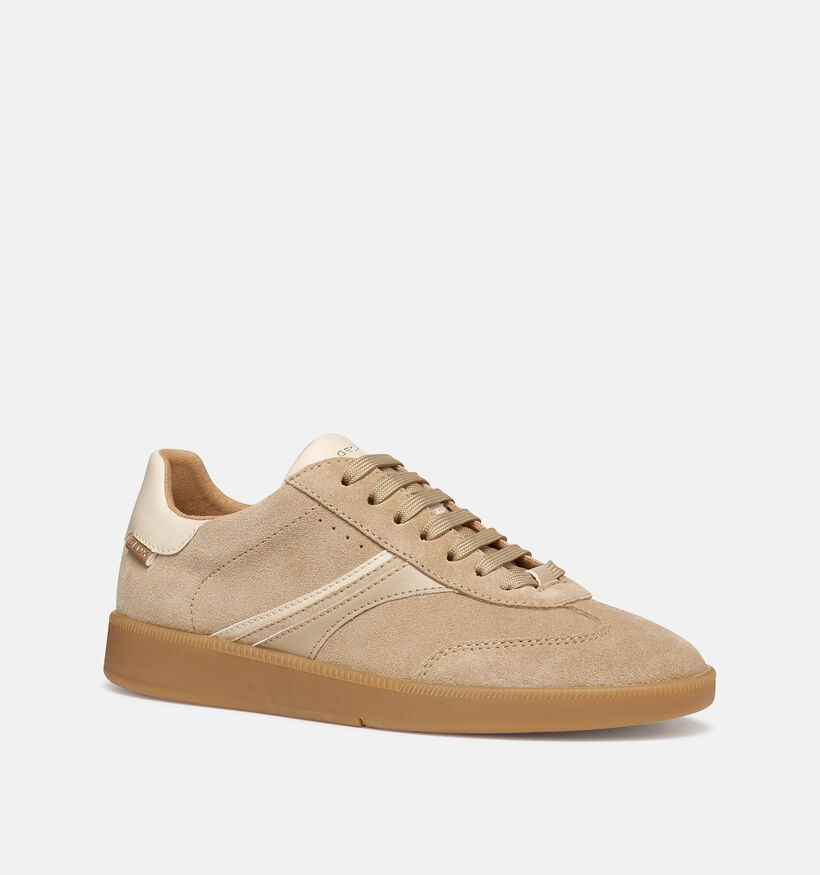 Geox Baskets casual en Beige pour femmes (368187) - pour semelles orthop&eacute;diques