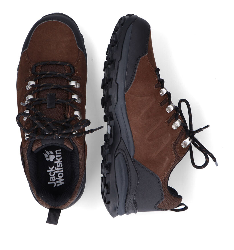 Jack Wolfskin Refugio Texapore Chaussures de randonnée en Marron pour hommes (294242) - pour semelles orthopédiques