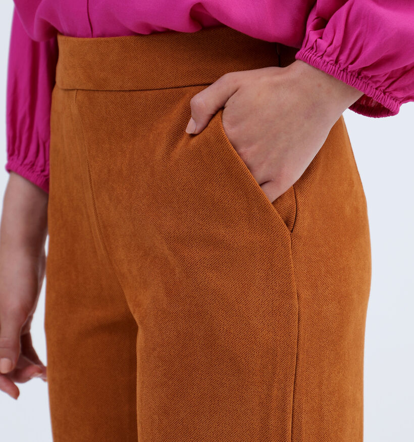 Vila Sudas Pantalon large en Cognac pour femmes (328859)