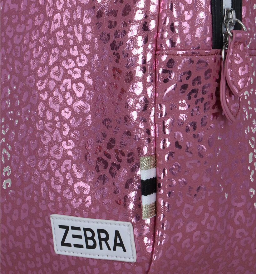 Zebra Roze Rugzak in kunstleer (328798)