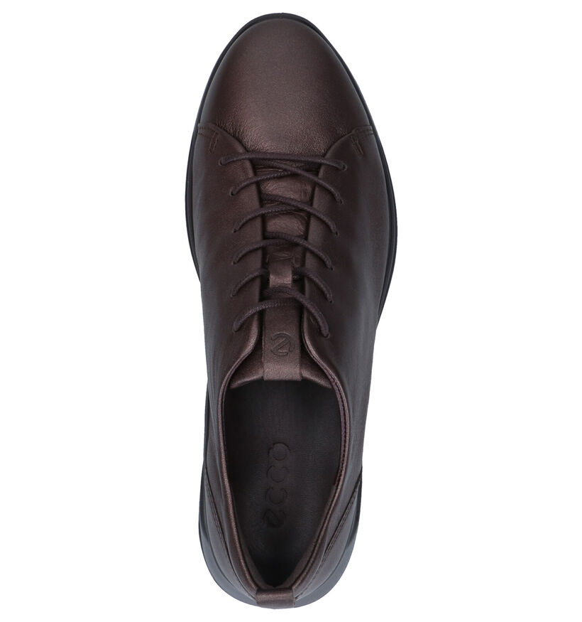 ECCO Flexure Bronzen Veterschoenen in leer (280983)