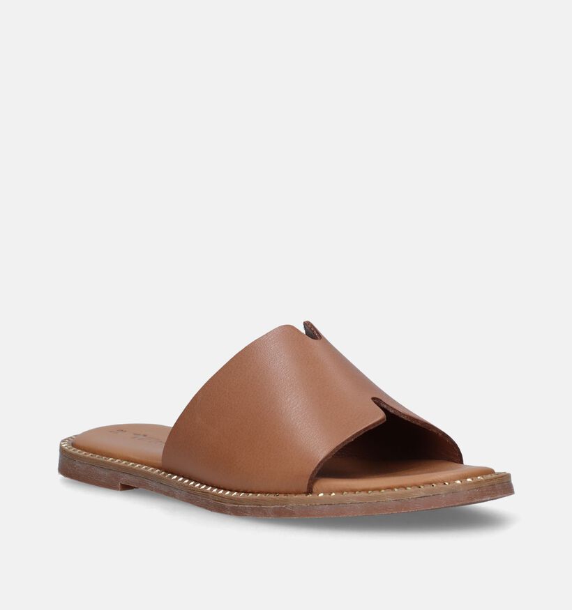 Tamaris Nu-pieds plates en Cognac pour femmes (338215)