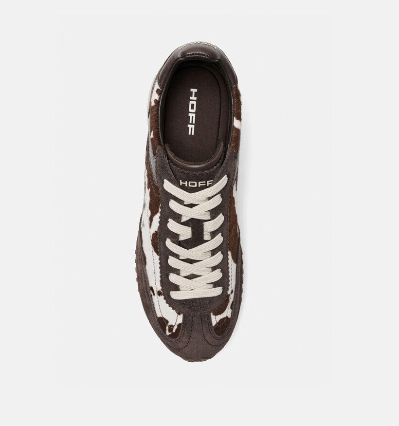 HOFF Bridge MK II Cow Print Bruine Sneakers voor dames (377090)