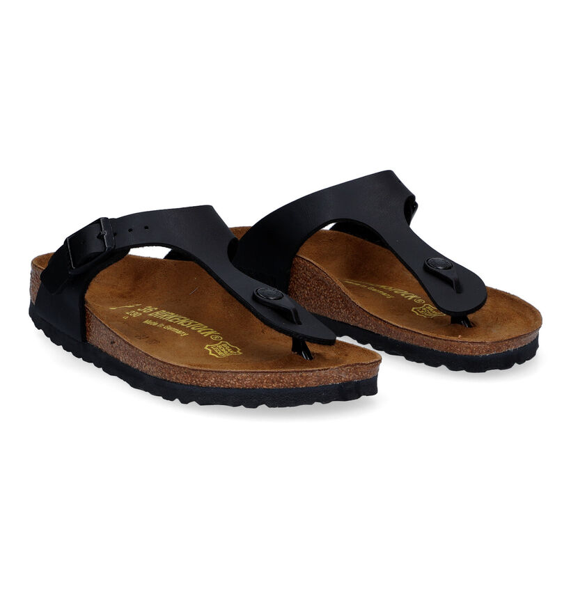 Birkenstock Gizeh Zwarte Teenslippers voor jongens (338075)