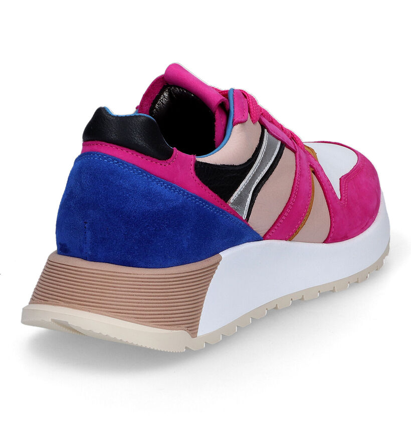 Hip Baskets casual en Rose fuchsia en cuir (316786)