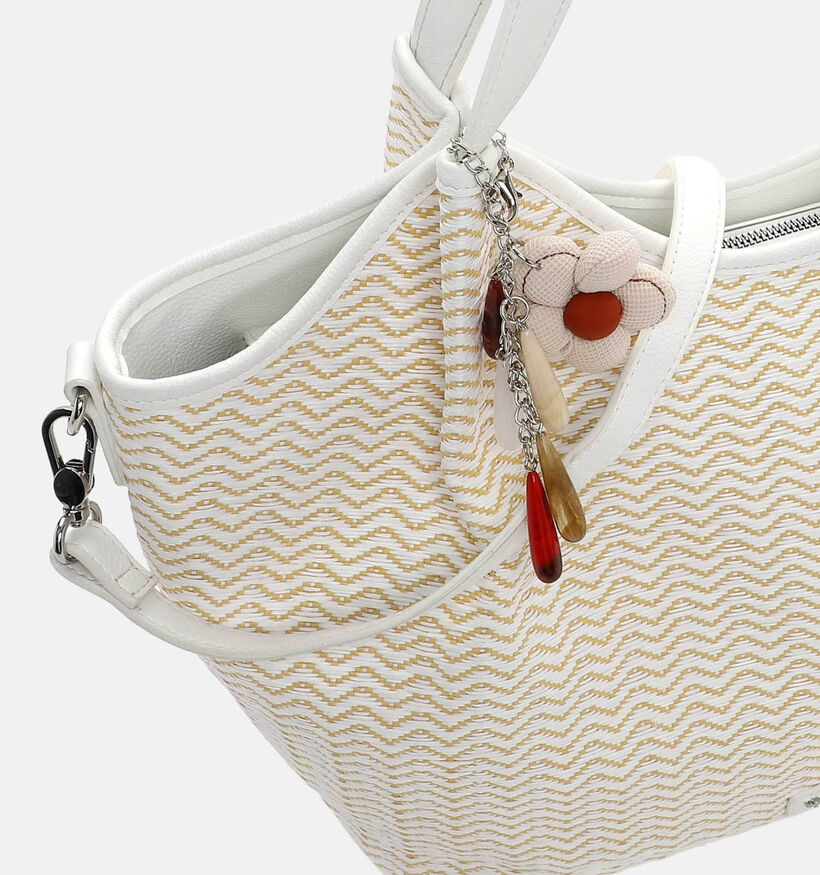 Tamaris Konstantina Witte Shoppertas voor dames (371305)