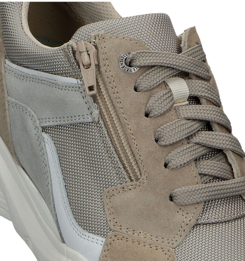 Xsensible SWX14 Beige Veterschoenen voor heren (324853) - geschikt voor steunzolen