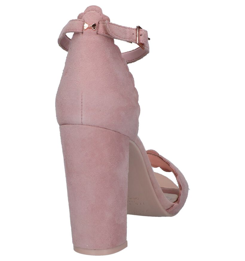 Ted Baker Sandales à talons en Rose en daim (237681)