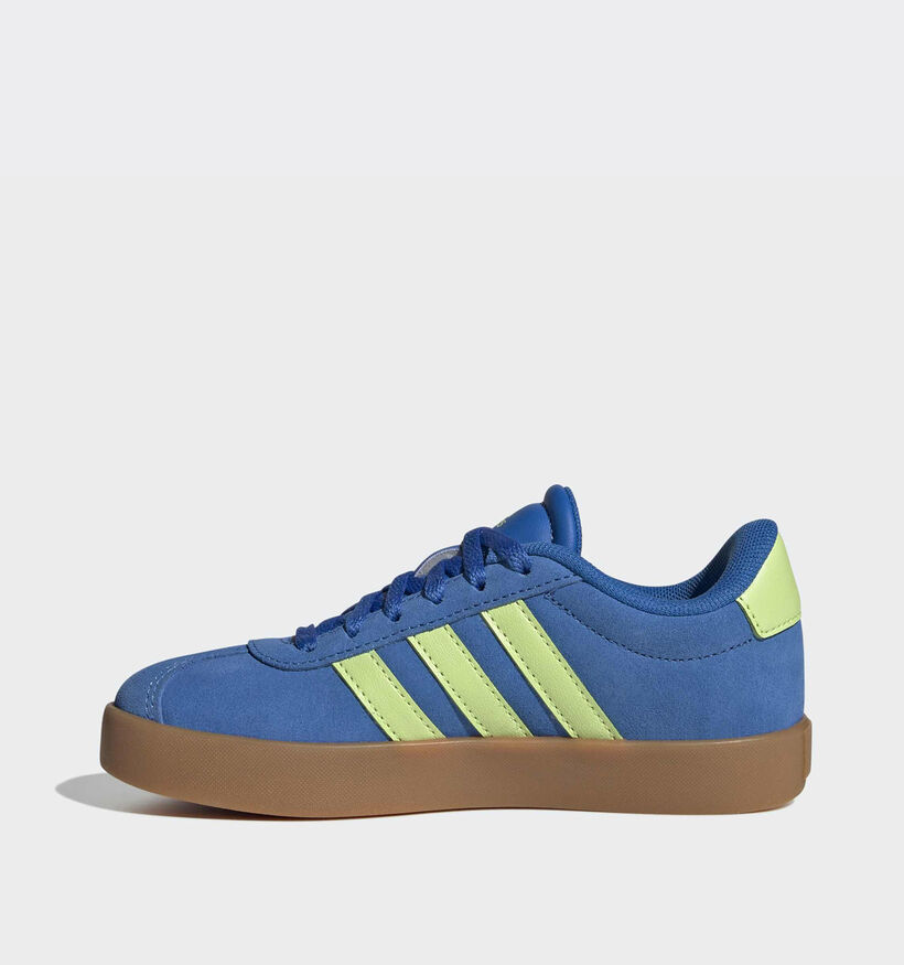 adidas VL Court 3.0 Blauwe/Groene Sneakers voor jongens (372617) - geschikt voor steunzolen